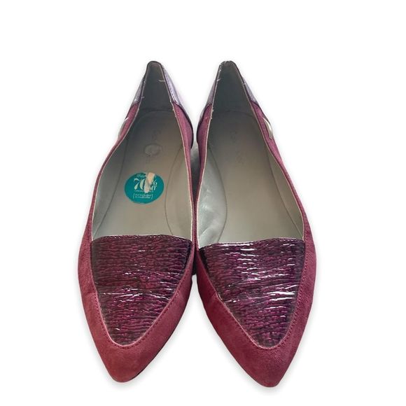 Calvin Klein Burgandy slip on flats size 6 - Picture 2 of 5